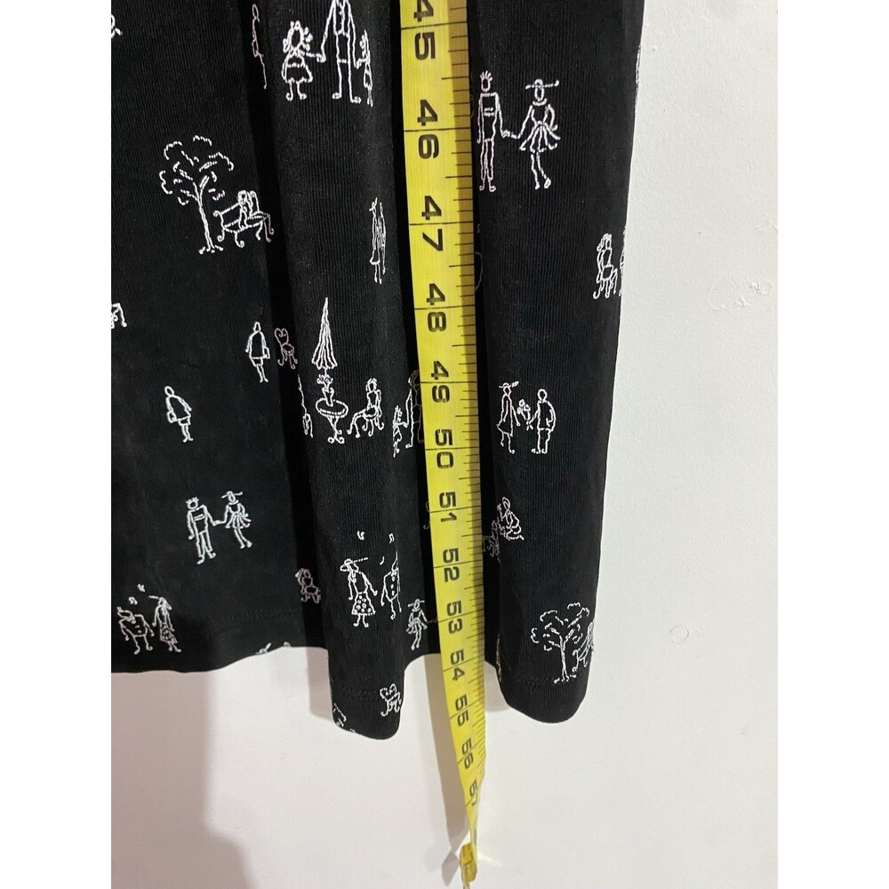 Carole Little Dress 16 Black Maxi Artsy Vacation Y2K Travel Cruise Resort USA - Picture 9 of 10